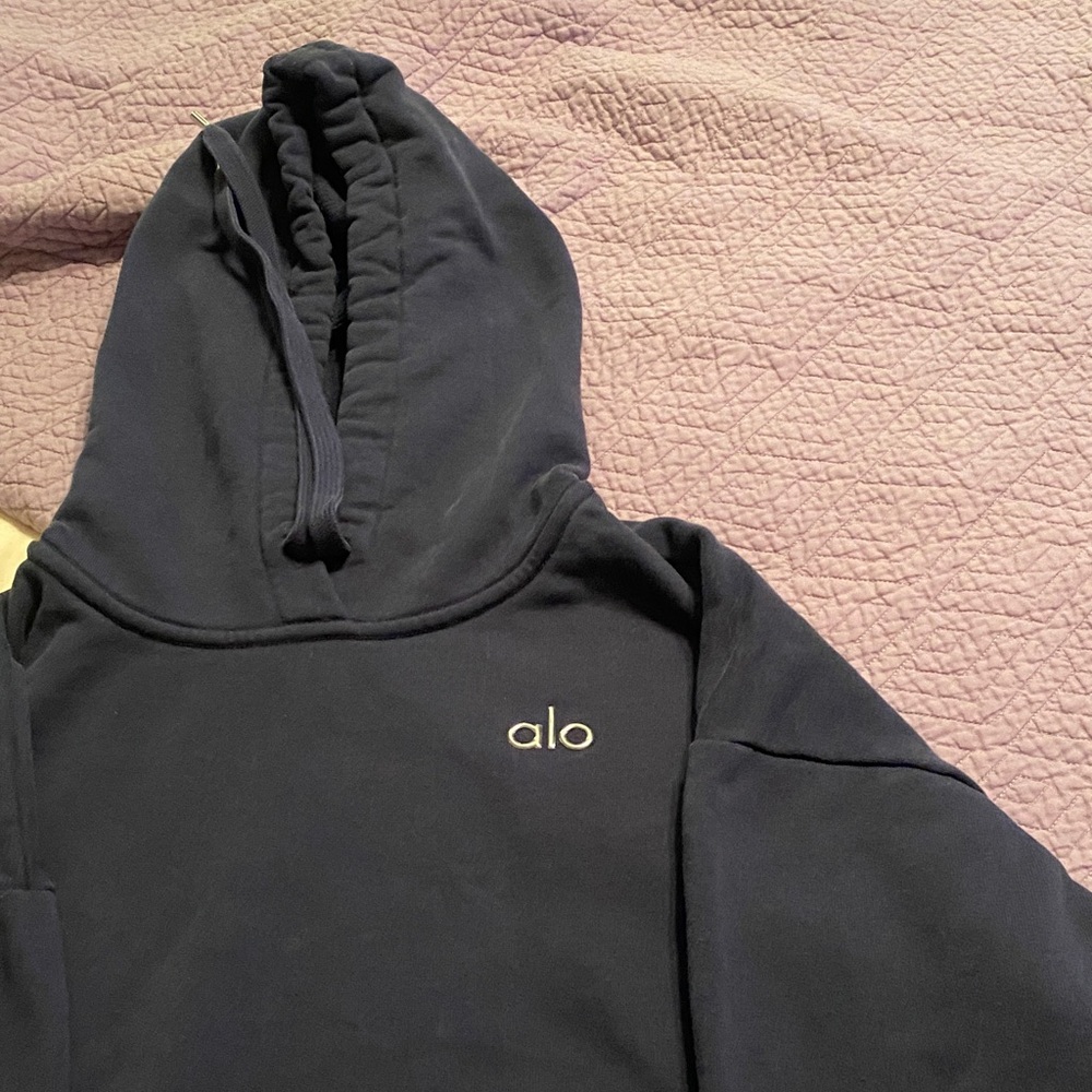 Alo Navy Blue Hoodie